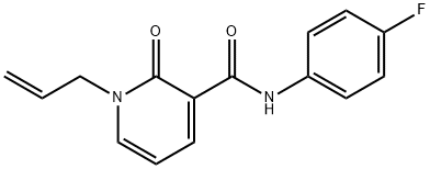 1-ALLYL-N-(4-FLUOROPHENYL)-2-OXO-1,2-DIHYDRO-3-PYRIDINECARBOXAMIDE Struktur