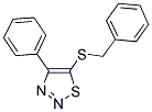 5-(BENZYLSULFANYL)-4-PHENYL-1,2,3-THIADIAZOLE Struktur