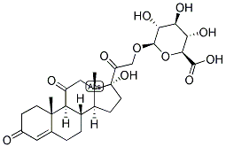 4-PREGNEN-17,21-DIOL-3,11,20-TRIONE 21-GLUCOSIDURONATE Struktur