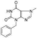 3-BENZYL-7-METHYL-3,7-DIHYDRO-1H-PURINE-2,6-DIONE Struktur