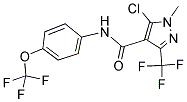 5-CHLORO-1-METHYL-N-[4-(TRIFLUOROMETHOXY)PHENYL]-3-(TRIFLUOROMETHYL)-1H-PYRAZOLE-4-CARBOXAMIDE Struktur