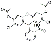 2'',7''-DICHLORODIHYDROFLUORESCEIN DIACETATE Struktur