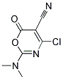 4-CHLORO-2-(DIMETHYLAMINO)-6-OXO-6H-1,3-OXAZINE-5-CARBONITRILE Struktur