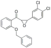 [2-(BENZYLOXY)PHENYL][3-(3,4-DICHLOROPHENYL)OXIRAN-2-YL]METHANONE Struktur