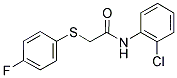 N-(2-CHLOROPHENYL)-2-[(4-FLUOROPHENYL)SULFANYL]ACETAMIDE Struktur