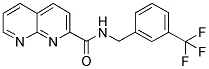 N-[3-(TRIFLUOROMETHYL)BENZYL]-1,8-NAPHTHYRIDINE-2-CARBOXAMIDE Struktur