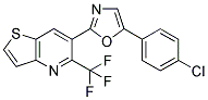 6-[5-(4-CHLOROPHENYL)OXAZOL-2-YL]-5-(TRIFLUOROMETHYL)THIENO[3,2-B]PYRIDINE Struktur