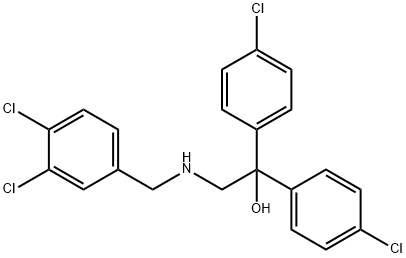 1,1-BIS(4-CHLOROPHENYL)-2-[(3,4-DICHLOROBENZYL)AMINO]-1-ETHANOL Struktur