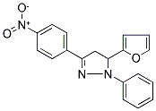 5-FURAN-2-YL-3-(4-NITRO-PHENYL)-1-PHENYL-4,5-DIHYDRO-1H-PYRAZOLE Struktur