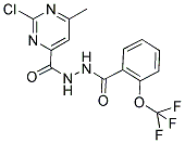 N'1-[(2-CHLORO-6-METHYLPYRIMIDIN-4-YL)CARBONYL]-2-(TRIFLUOROMETHOXY)BENZENE-1-CARBOHYDRAZIDE Struktur