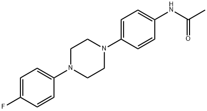 N-(4-[4-(4-FLUOROPHENYL)PIPERAZINO]PHENYL)ACETAMIDE Struktur