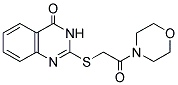 2-(2-MORPHOLIN-4-YL-2-OXOETHYLTHIO)-3-HYDROQUINAZOLIN-4-ONE Struktur