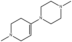 1-METHYL-4-(1-METHYL-1,2,3,6-TETRAHYDRO-4-PYRIDINYL)PIPERAZINE Struktur