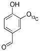 VANILLIN (METHOXY-13C) Struktur