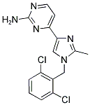 4-[1-(2,6-DICHLOROBENZYL)-2-METHYL-1H-IMIDAZOL-4-YL]-2-PYRIMIDINAMINE Struktur