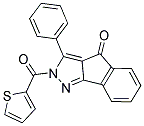 3-PHENYL-2-(2-THIENYLCARBONYL)INDENO[3,2-C]PYRAZOL-4-ONE Struktur