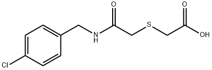 2-((2-[(4-CHLOROBENZYL)AMINO]-2-OXOETHYL)SULFANYL)ACETIC ACID Struktur