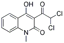 3-(2,2-DICHLOROACETYL)-4-HYDROXY-1-METHYL-1,2-DIHYDROQUINOLIN-2-ONE Struktur