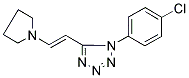 1-(4-CHLOROPHENYL)-5-[2-(1-PYRROLIDINYL)VINYL]-1H-TETRAAZOLE Struktur