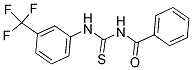 N-BENZOYL-N'-[3-(TRIFLUOROMETHYL)PHENYL]THIOUREA Struktur