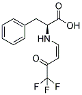 3-PHENYL-2-[(4,4,4-TRIFLUORO-3-OXOBUT-1-ENYL)AMINO]PROPANOIC ACID Struktur