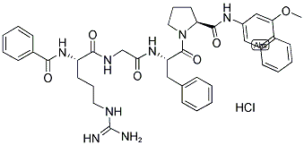 BZ-ARG-GLY-PHE-PRO-4M-BETA-NA HCL Struktur