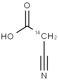 CYANOACETIC ACID, [2-14C] Struktur