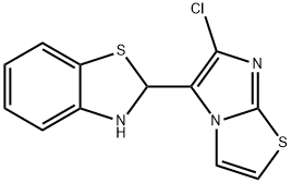 2-(6-CHLOROIMIDAZO[2,1-B][1,3]THIAZOL-5-YL)-2,3-DIHYDRO-1,3-BENZOTHIAZOLE Struktur