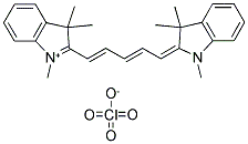 1,1',3,3,3',3'-HEXAMETHYLINDODICARBOCYANINE PERCHLORATE Struktur