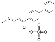 N-(3-[1,1'-BIPHENYL]-4-YL-3-CHLOROPROP-2-ENYLIDENE)-N-METHYLMETHANAMINIUM PERCHLORATE Struktur