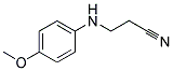 3-(4-METHOXY-PHENYLAMINO)-PROPIONITRILE Struktur