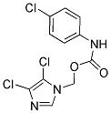 (4,5-DICHLORO-1H-IMIDAZOL-1-YL)METHYL N-(4-CHLOROPHENYL)CARBAMATE Struktur