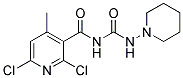 N-[(2,6-DICHLORO-4-METHYL-3-PYRIDYL)CARBONYL]-N'-PIPERIDINOUREA Struktur