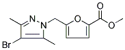 5-(4-BROMO-3,5-DIMETHYL-PYRAZOL-1-YLMETHYL)-FURAN-2-CARBOXYLIC ACID METHYL ESTER Struktur