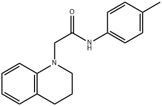 2-[3,4-DIHYDRO-1(2H)-QUINOLINYL]-N-(4-METHYLPHENYL)ACETAMIDE Struktur