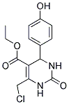 ETHYL 6-(CHLOROMETHYL)-4-(4-HYDROXYPHENYL)-2-OXO-1,2,3,4-TETRAHYDROPYRIMIDINE-5-CARBOXYLATE Struktur