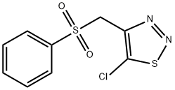 (5-CHLORO-1,2,3-THIADIAZOL-4-YL)METHYL PHENYL SULFONE Struktur