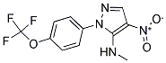 N-METHYL-4-NITRO-1-[4-(TRIFLUOROMETHOXY)PHENYL]-1H-PYRAZOL-5-AMINE Struktur