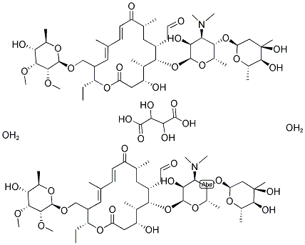 TYLOSIN HEMITARTRATE SALT DIHYDRATE Struktur