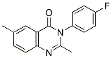 3-(4-FLUOROPHENYL)-2,6-DIMETHYL-4(3H)-QUINAZOLINONE Struktur