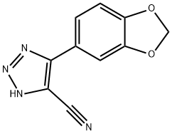 4-BENZO[D]1,3-DIOXOLAN-5-YL-1H-1,2,3-TRIAZOLE-5-CARBONITRILE Struktur