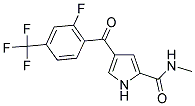 4-[2-FLUORO-4-(TRIFLUOROMETHYL)BENZOYL]-N-METHYL-1H-PYRROLE-2-CARBOXAMIDE Struktur