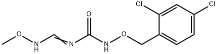 N-[(2,4-DICHLOROBENZYL)OXY]-N-[(METHOXYIMINO)METHYL]UREA Struktur