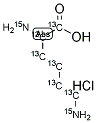 L-LYSINE 2HCL (U-13C6, 15N2) Struktur