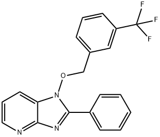 2-PHENYL-1-([3-(TRIFLUOROMETHYL)BENZYL]OXY)-1H-IMIDAZO[4,5-B]PYRIDINE Struktur