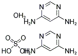 4,6-DIAMINOPYRIMIDINE HEMISULFATE, MONOHYDRATE Struktur