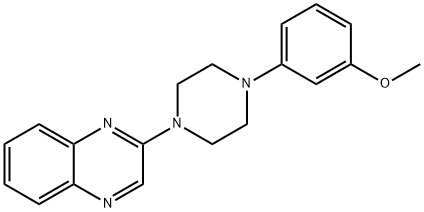 2-[4-(3-METHOXYPHENYL)PIPERAZINO]QUINOXALINE Struktur