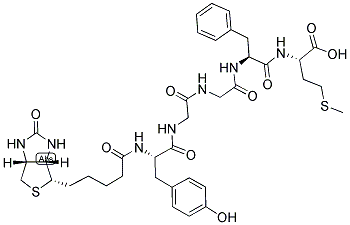 BIOTIN-TYR-GLY-GLY-PHE-MET Struktur