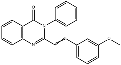 2-(3-METHOXYSTYRYL)-3-PHENYL-4(3H)-QUINAZOLINONE Struktur