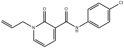 1-ALLYL-N-(4-CHLOROPHENYL)-2-OXO-1,2-DIHYDRO-3-PYRIDINECARBOXAMIDE Struktur